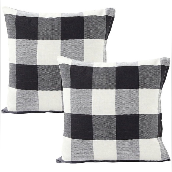 Set of 2 Buffalo Check Pillow Covers 18” - Picture 3 of 3